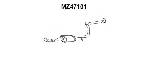 VENEPORTE MZ47101 Середній глушник вихлопних газів