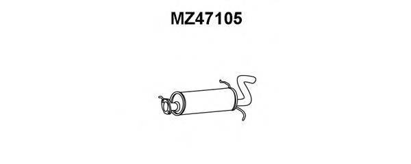 MAZDA F2A140100A Глушник вихлопних газів кінцевий