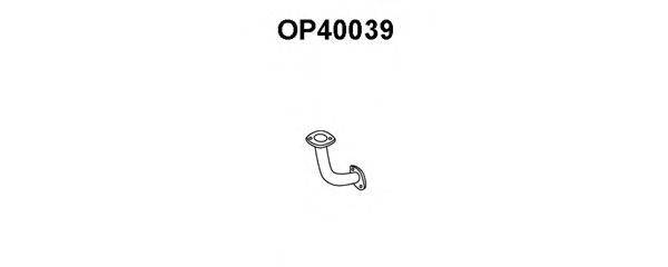 OPEL 858026 Труба вихлопного газу