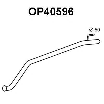 OPEL 8200048491 Труба вихлопного газу