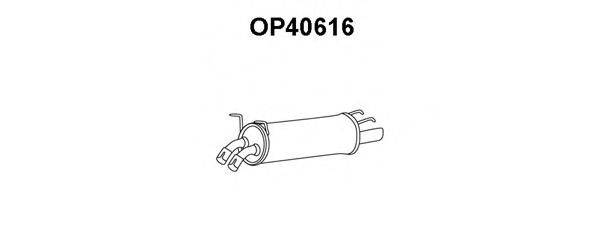 OPEL 90531655 Глушник вихлопних газів кінцевий