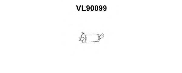 VENEPORTE VL90099 Середній глушник вихлопних газів