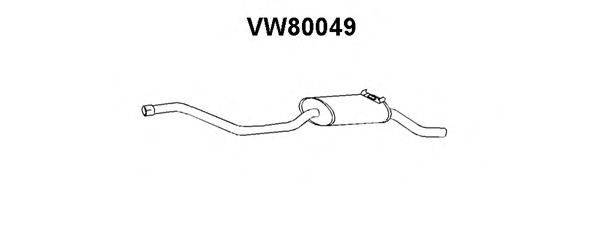 VAG 871253609A Глушник вихлопних газів кінцевий