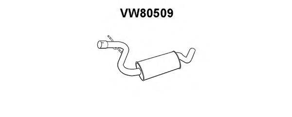 VENEPORTE VW80509 Середній глушник вихлопних газів