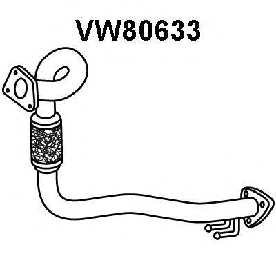VENEPORTE VW80633 Труба вихлопного газу