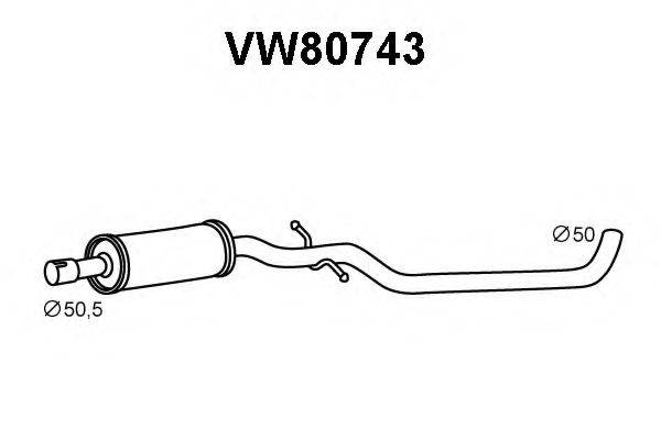 VAG 1K0253209H Передглушувач вихлопних газів