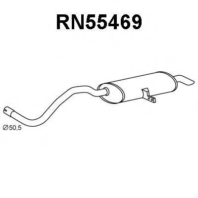 VENEPORTE RN55469 Глушник вихлопних газів кінцевий