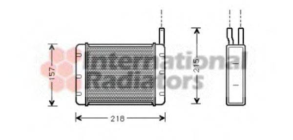 ROV/TRI/JAG/AUS/MG HTP1018 Теплообмінник, опалення салону