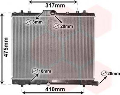 VAN WEZEL 52002136 Радіатор, охолодження двигуна