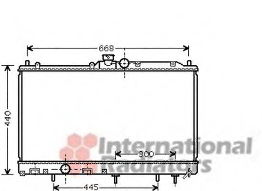 MITSUBISHI MR968734 Радіатор, охолодження двигуна