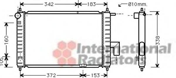 VAN WEZEL 81002072 Радіатор, охолодження двигуна