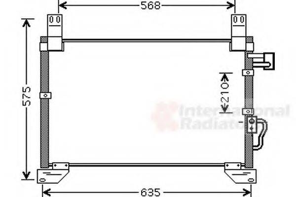 VAN WEZEL 81005076 Конденсатор, кондиціонер