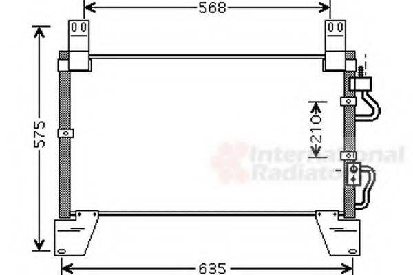 VAN WEZEL 81005077 Конденсатор, кондиціонер