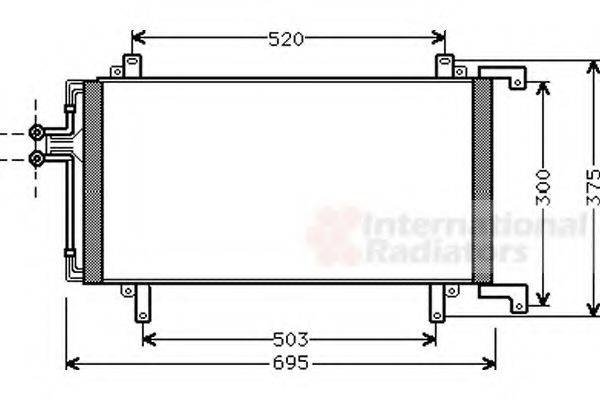 VAN WEZEL 43005196 Конденсатор, кондиціонер