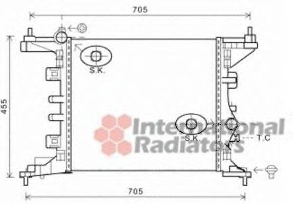 VAN WEZEL 37002568 Радіатор, охолодження двигуна