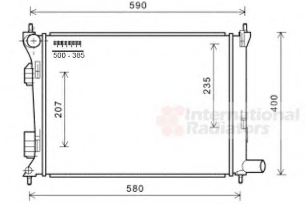 VAN WEZEL 82002277 Радіатор, охолодження двигуна