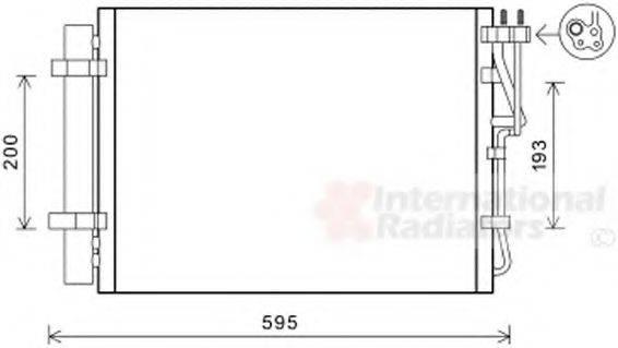 VAN WEZEL 83005198 Конденсатор, кондиціонер