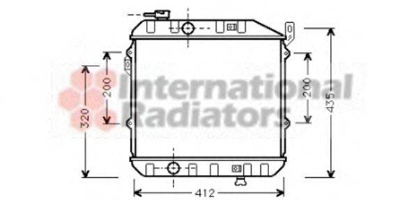DAIHATSU 16400-87F02 Радіатор, охолодження двигуна