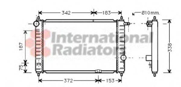 VAN WEZEL 81002007 Радіатор, охолодження двигуна