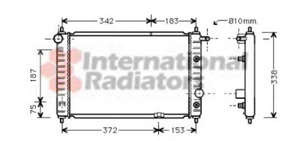 VAN WEZEL 81002008 Радіатор, охолодження двигуна