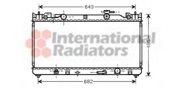 VAN WEZEL 53002282 Радіатор, охолодження двигуна