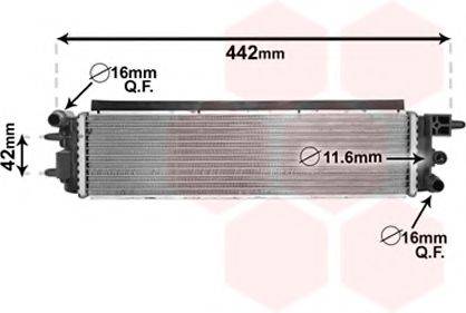 VAN WEZEL 40002381 Радіатор, охолодження двигуна