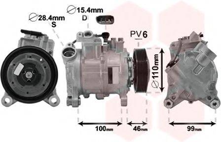 VAN WEZEL 0600K489 Компресор, кондиціонер