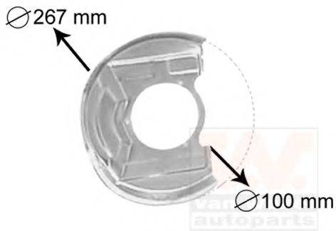 OPEL 0543060 Відбивач, диск гальмівного механізму
