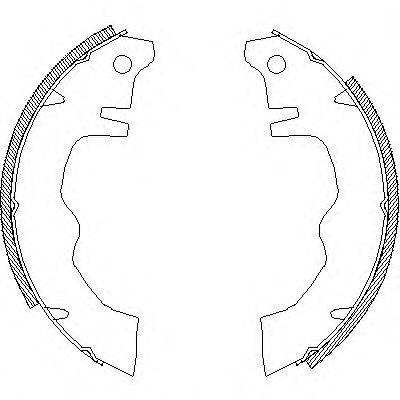 WOKING Z401201 Комплект гальмівних колодок