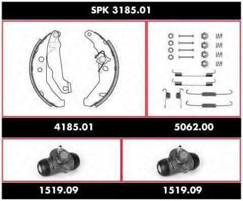 WOKING SPK318501 Комплект гальм, барабанний гальмівний механізм