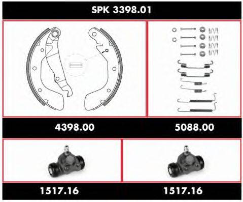 WOKING SPK339801 Комплект гальм, барабанний гальмівний механізм
