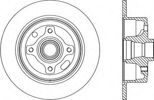 OPEN PARTS BDR141310 гальмівний диск