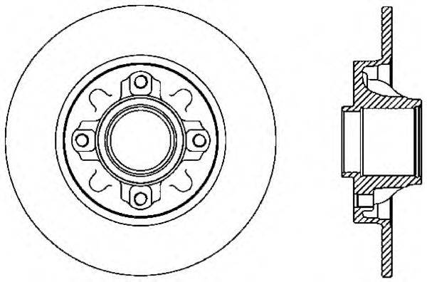 OPEN PARTS BDR238810 гальмівний диск