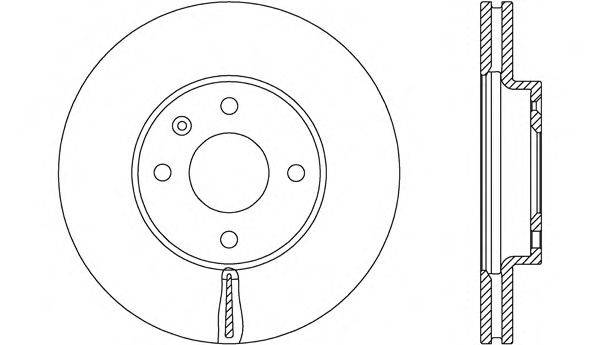 OPEN PARTS BDA263120 гальмівний диск