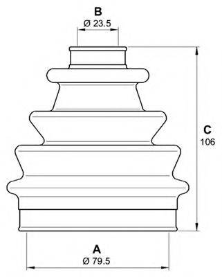 OPEN PARTS SJK705200 Комплект пильника, приводний вал