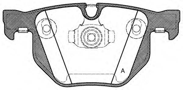 OPEN PARTS BPA038161 Комплект гальмівних колодок, дискове гальмо