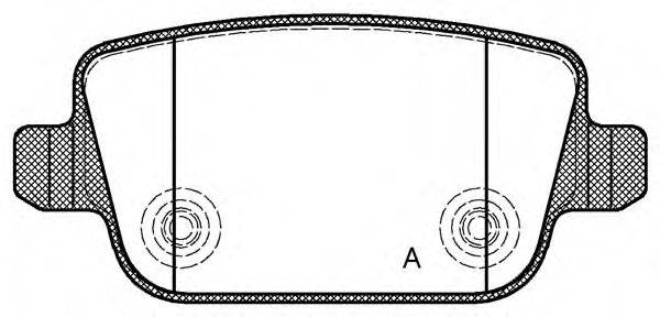 FORD 1726273 Комплект гальмівних колодок, дискове гальмо