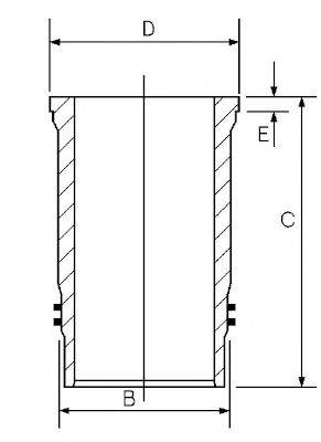 GOETZE ENGINE 1548045000 Гільза циліндра