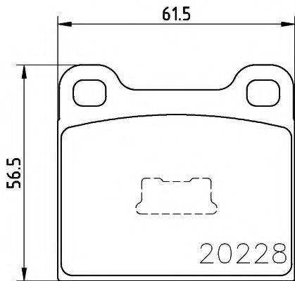 TEXTAR 2022803 Комплект гальмівних колодок, дискове гальмо