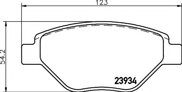 TEXTAR 2393401 Комплект гальмівних колодок, дискове гальмо