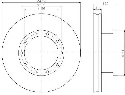 KASSBOHRER 8.285.390.000 гальмівний диск