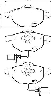 TEXTAR 23911 Комплект гальмівних колодок, дискове гальмо