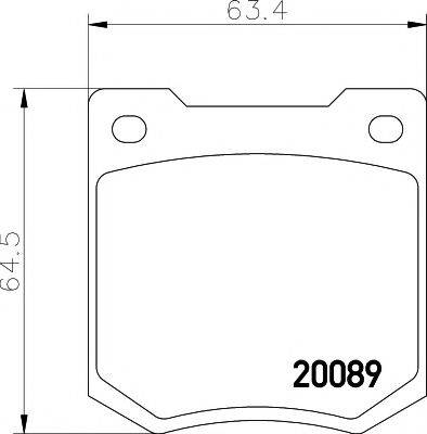 AUSTIN GBP211 Комплект гальмівних колодок, дискове гальмо