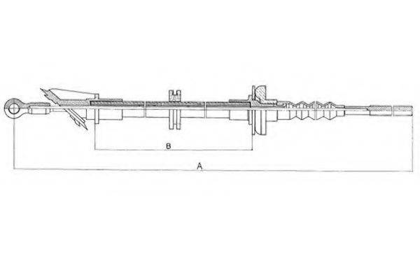 METZGER 19024 Трос, управління зчепленням