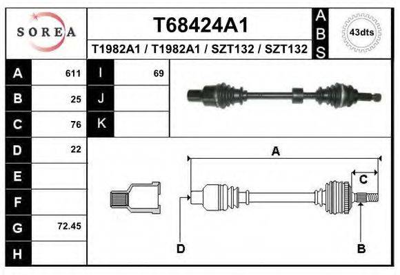 EAI T68424A1 Приводний вал