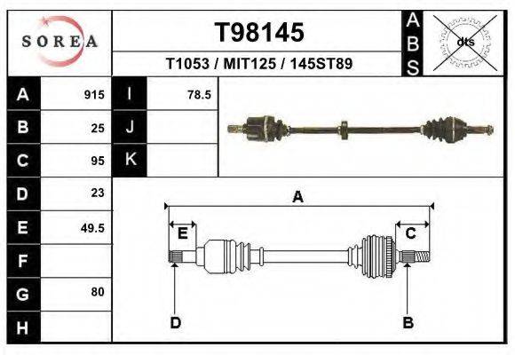 EAI T98145 Приводний вал