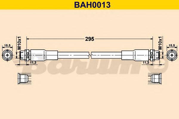 BARUM BAH0013 Тормозной шланг