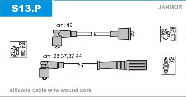 JANMOR S13P Комплект дротів запалювання