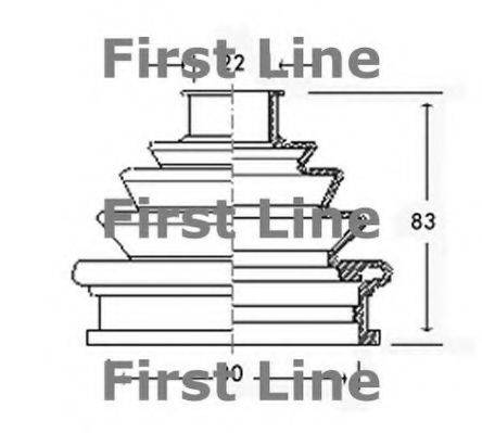 FIRST LINE FCB2239 Пильовик, приводний вал