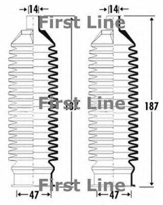 FIRST LINE FSG3302 Пильовик, рульове управління